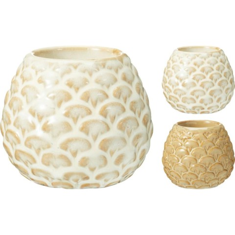 PCANDELA PORCELLANA 8X7CM 2AS